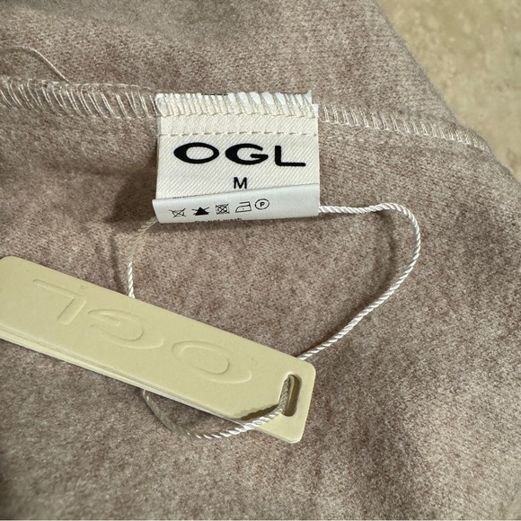 OGL Cashsoft Wool Like Flared Maxi Heather Oatmeal Beige Womens Size M - Picture 13 of 16
